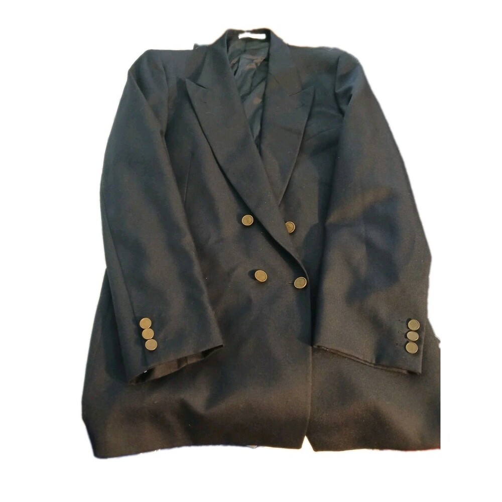VTG 90s Yves Saint Laurent Men's Charcoal Blazer 40R